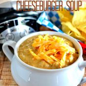Slow Cooker Cheeseburger Soup