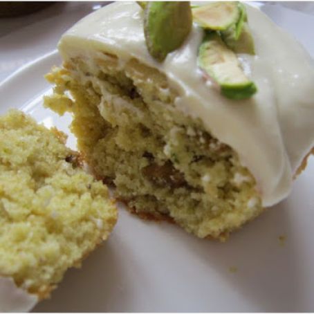 Iced Pistachio Cupcakes