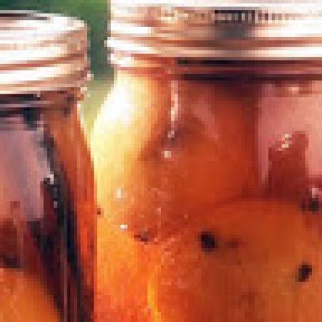 Spiced Pickled Peaches