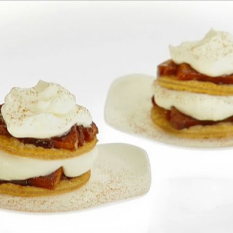 Roasted Apple Pies with Whipped Cream