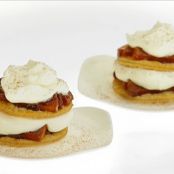 Roasted Apple Pies with Whipped Cream