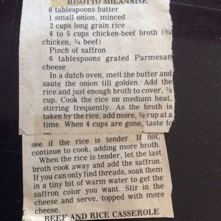 Risotto Milanaise