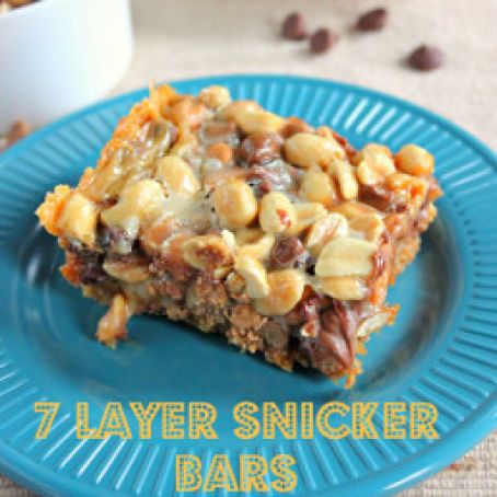 Snicker 7 layer bars