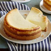 Goat Cheese Cheesecake with Spiced Wafer Crust