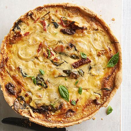 Spinach Pancetta Quiche