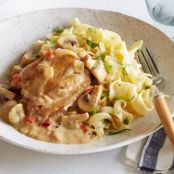 Chicken in Mustard w/Butter Noodles
