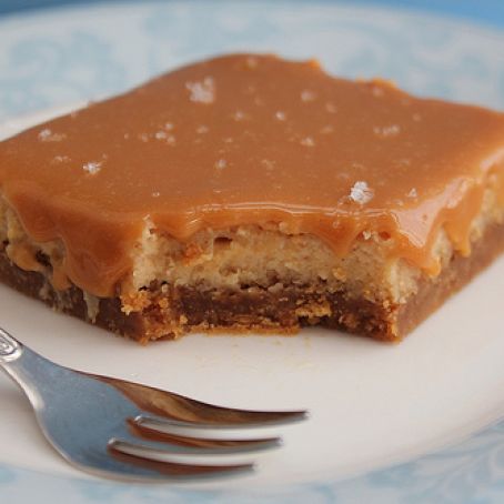 Salted Caramel Cheesecake Squares