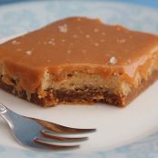 Salted Caramel Cheesecake Squares