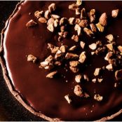 Chocolate-on-Chocolate Tart with Maple Almonds