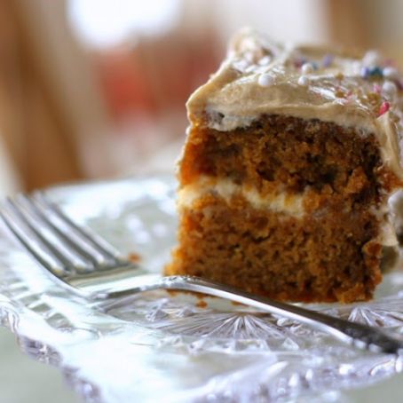 Pumpkin Cake with Butterscotch Filling