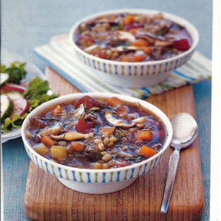 BEEF BARLEY & MUSHROOM SOUP