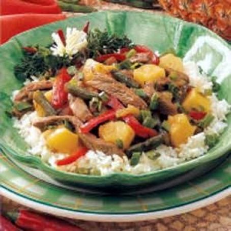 Pineapple Beef Stir-Fry