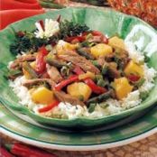 Pineapple Beef Stir-Fry