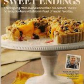 Peach Blueberry Crumble Tart