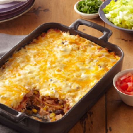 Roasted Turkey Enchilada Bake