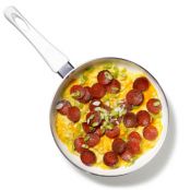 Pepperoni and Cheese Scrambled Eggs