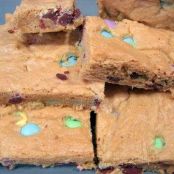 M & M Cookie Bars