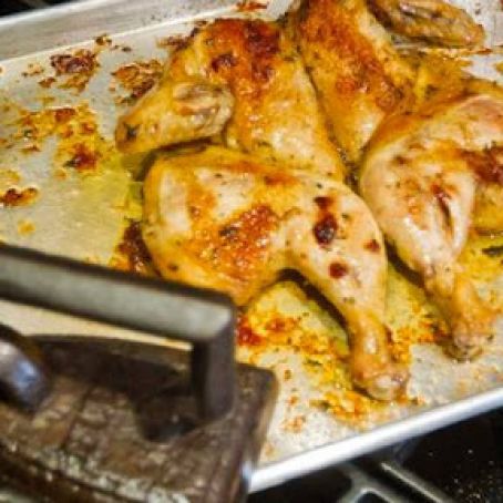 Roasted Chicken under a Brick