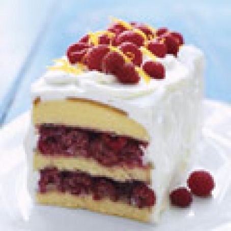 RASPBERRY-LEMON CREAM CAKE