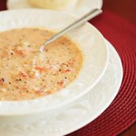 Tomato Basil Parmesan Soup in the SlowCooker