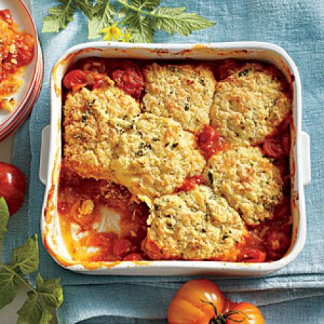 Savory Tomato Cobbler
