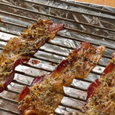 Parmesan and Garlic Pepper Bacon