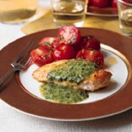 Sauteed Chicken Breasts with Salsa Verde