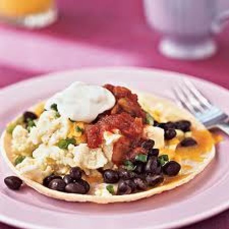 Chicken and Egg Tostada