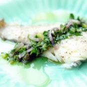 Fresh Parsley Drizzle with Capers and Cornichons