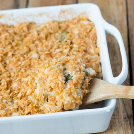 Cheesy Broccoli Chicken and Rice Casserole
