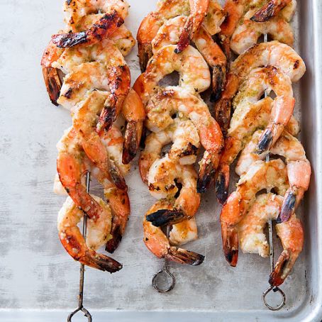 Grilled Jalapeno and Lime Shrimp Skewers