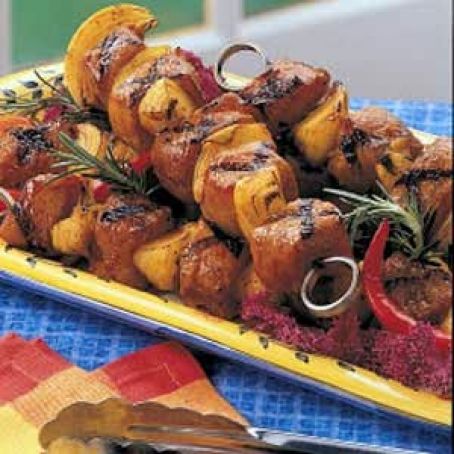 Pork and Onion Kabobs Recipe