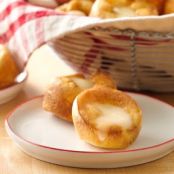Popovers with Brie