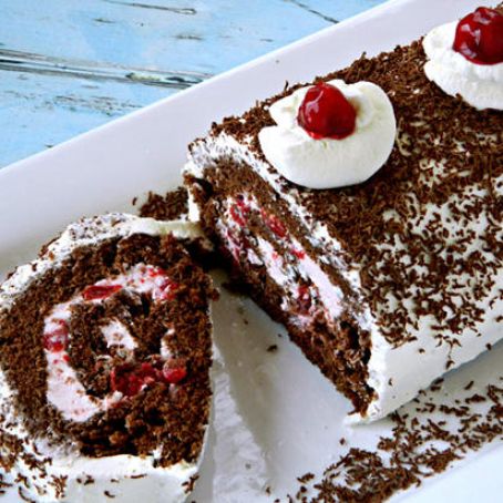 Black Forest Roll Cake