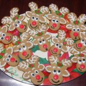 Upside Down Gingerbread Man Reindeer