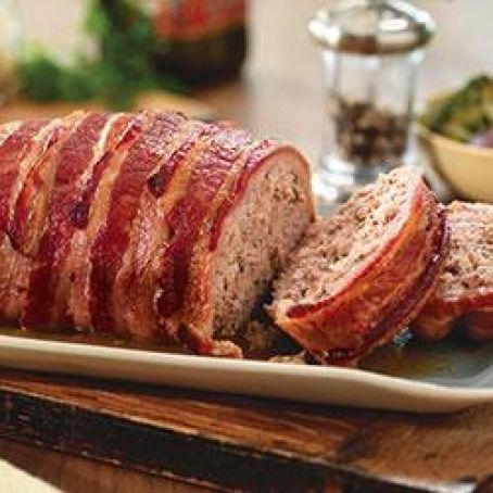 Bacon-Wrapped Pork Meatloaf