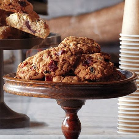Bacon, Oatmeal, and Raisin Cookies