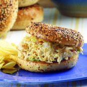 Toasted Chicken Salad Bagels