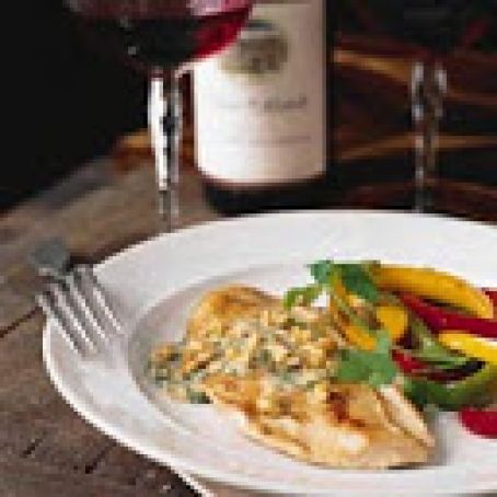 Turkey with Walnut Parmesan Sauce