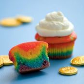 St. Patrick's Rainbow Cupcakes