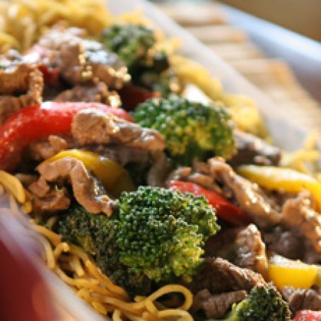Beef Stir-Fry with Chow Mein Noodles