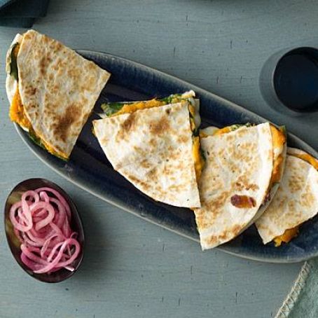 Sweet Potato and Spinach Quesadillas