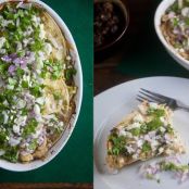 Stacked Chicken Enchiladas Verdes