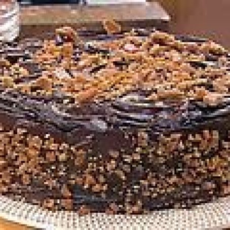 Sour Cream Toffee Fudge Cake