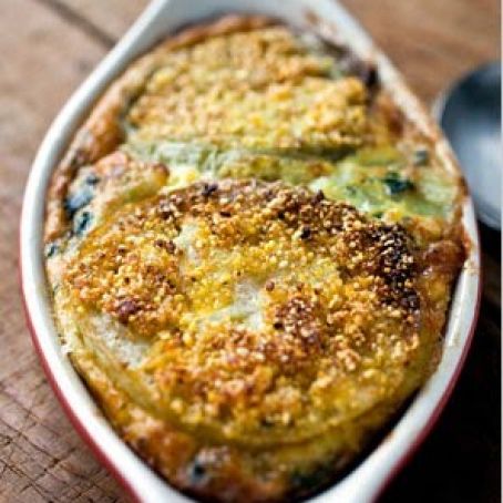GREEN TOMATO & SWISS CHARD GRATIN