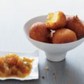 Hush Puppies with Green Zebra Tomato Jam