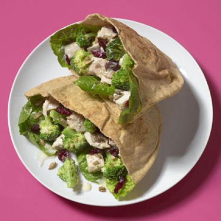 Chopped Chicken and Broccoli Pitas
