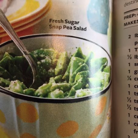Fresh Sugar Snap Pea Salad Recipe