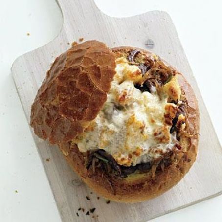 Philly Cheese Steak-Stuffed Bread