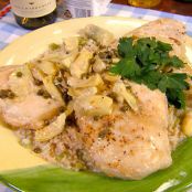 Chicken Piccata with Lemon, Capers and Artichoke Hearts